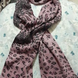 BEAUTIFUL LEOPARD 🐆PRINT SCRAF PINK & BLACK/GLITTER